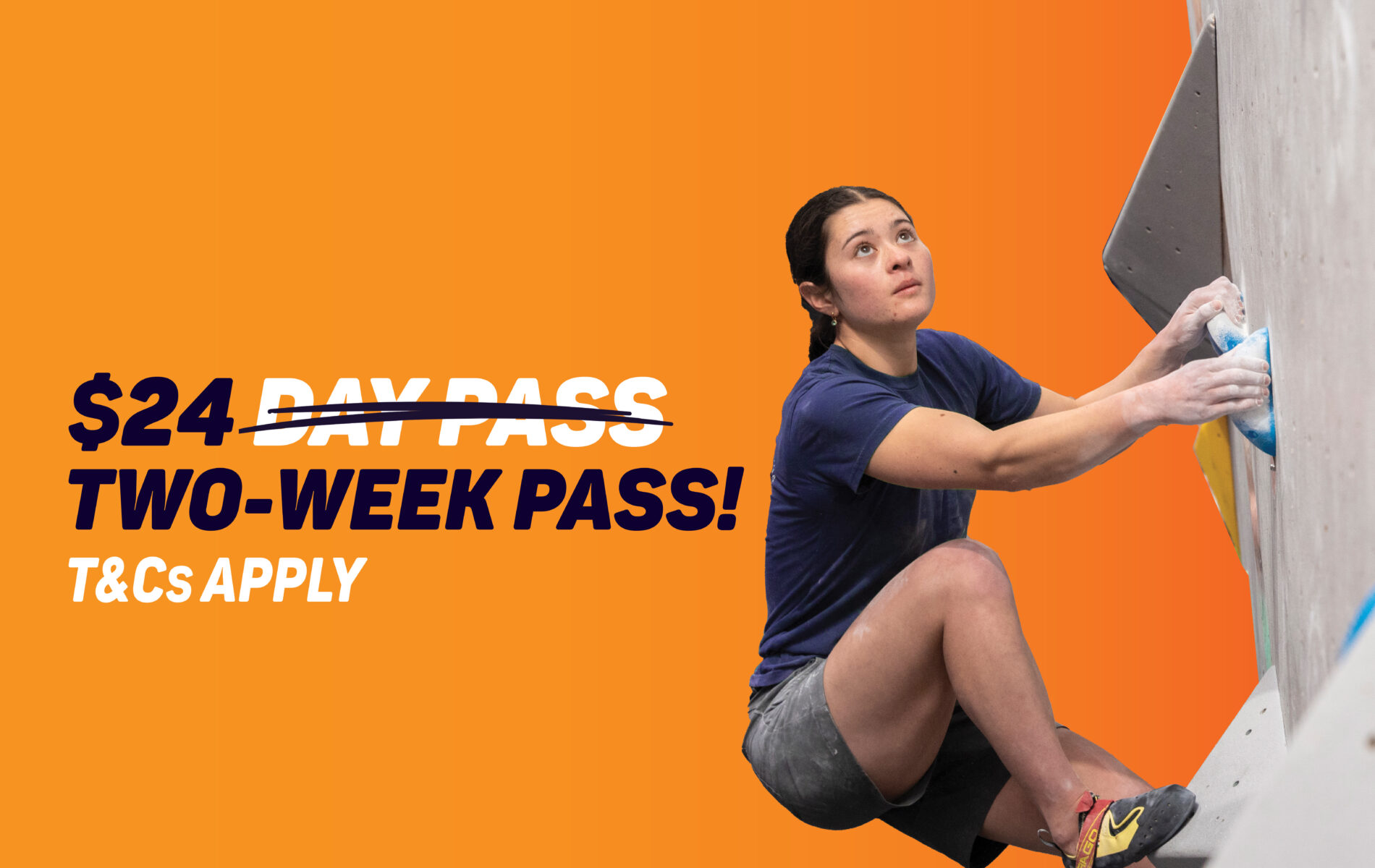 Buy a Day Pass and Get 2 Weeks Unlimited Climbing, Yoga and Fitness!