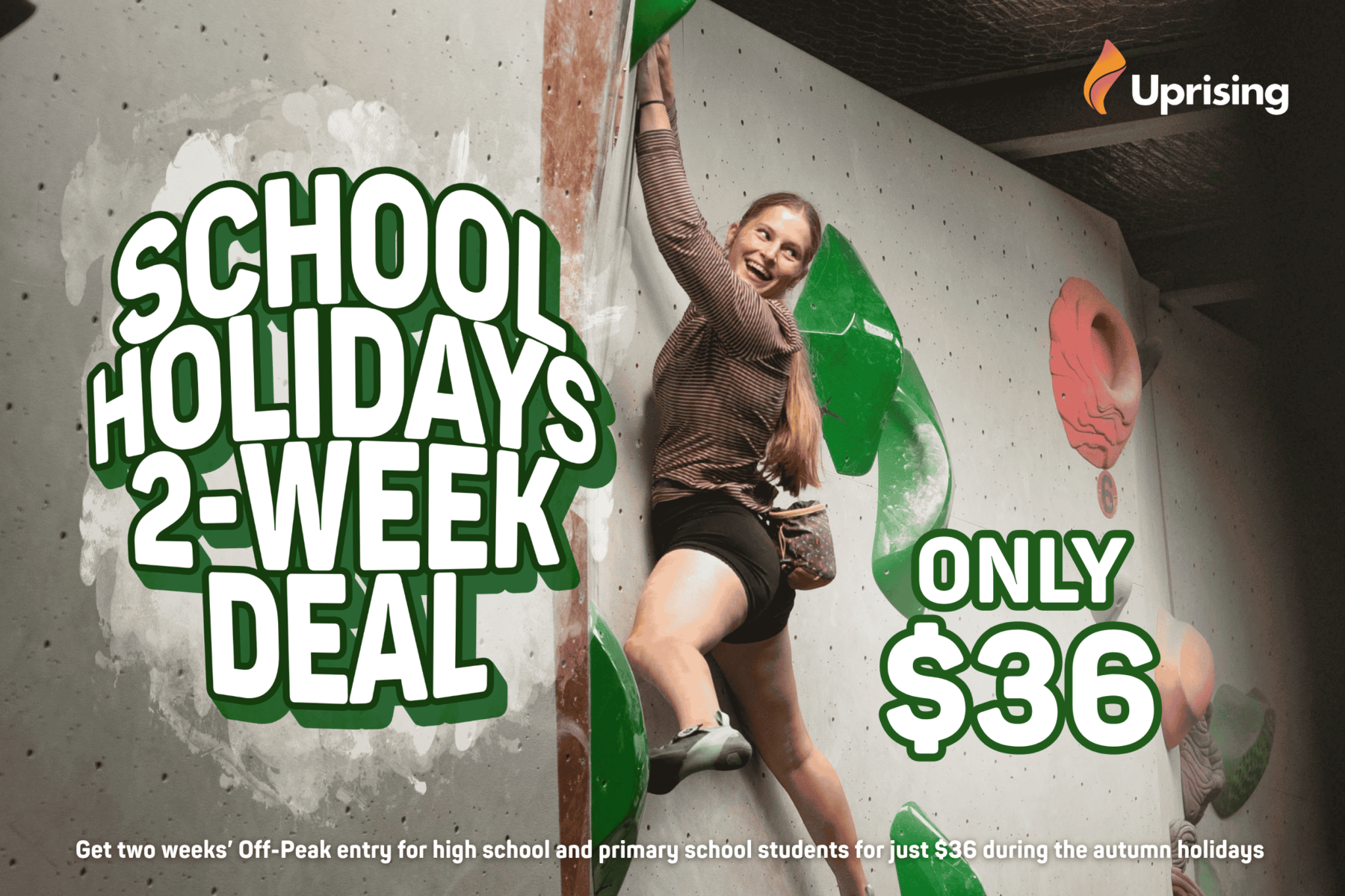 $36 Two-Week School Holiday Deal